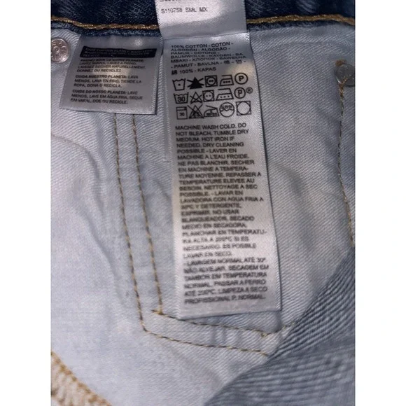 Levi's 505 Mens Denim Blue Jeans 32x30 Regular Fit Medium Wash 100% Cotton - Picture 11 of 11